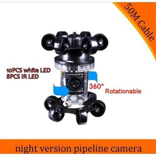 CR006E 360 Degree Rotational Pipe Inspection Well Endoscope Underwater Sewer CCTV Camera with Night Vision Waterproof IP68