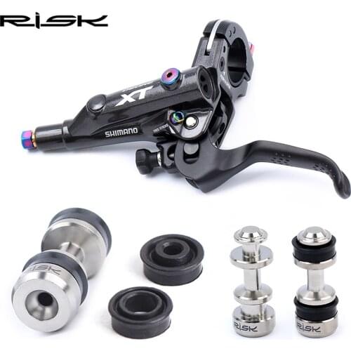 RISK Titanium Bicycle Disc Brake Lever Piston Repair Part With 2 Oil Seal For XT M785 M8000 SLX M7000 MTB Bike Brake Lever Parts