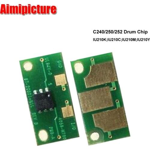 For Konica Minolta bizhub 250 C250 252 C252 240 C240 Drum Chip IU210 image Drum Unit reset chip copier parts 2set 8pcs/lot