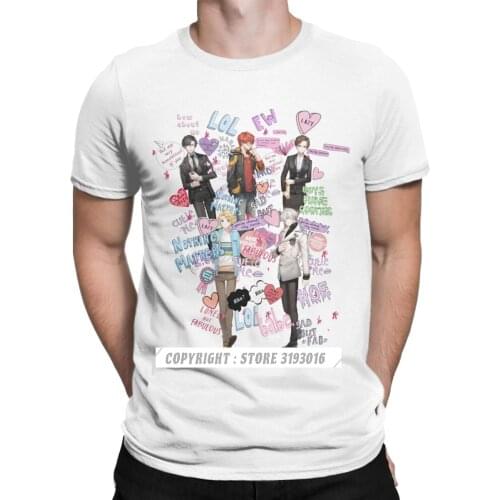 Group Shot T Shirts Men T-Shirts Mystic Messenger Jumin MM BG Otome Clothing Camisas Hombre Big Size Mens Plain Tees