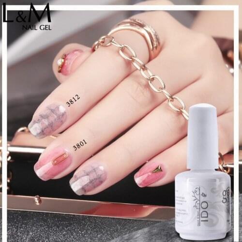 12Pcs IDO brand Leather gel Series krt NEW gel nail gel polish autumn and winter popular color UV nail soak off