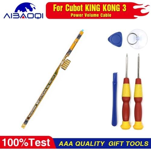 Power on/off+volume FPC Key up/down button flex cable FPC For Cubot King Kong 3 Phone Perfect Replacement Parts Free Tools