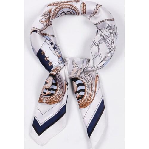 Jinjin.QC 2021 New Soie Silk Square Scarf Women Silk Scarves and Wraps Echarpe Foulard Femme Printed Bandana Drop Shipping