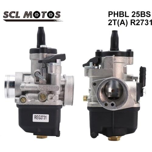 SCL MOTOS 1PC Motorcycle Carburetor Carb 25mm PHBL 25BS For 2T Fantic 200 variants 50cc-200cc Motobike Dirt Bike Off Road Racing