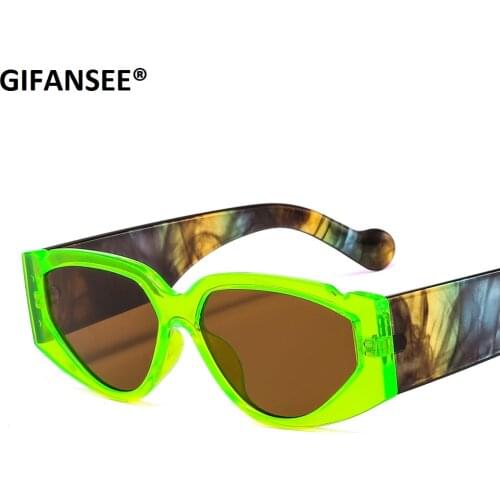 2021 Cat Eye Sun Glasses Luxury Brand Travel Small Rectangle Sunglasses Men Women Vintage Retro Oculos Lunette De Soleil Femme