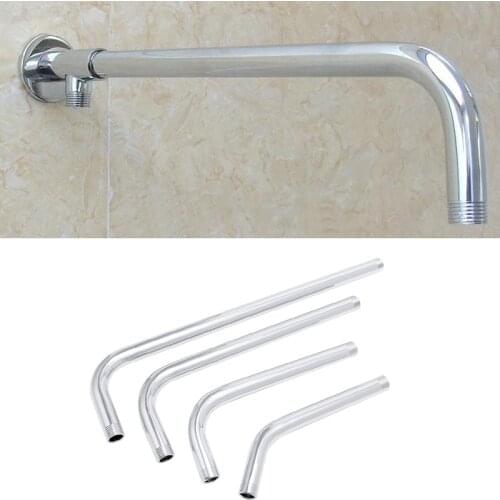 Thread G1/2 Stainless Steel Wall Mounted Tube Rainfall Shower Head Arm Bracket 19QB