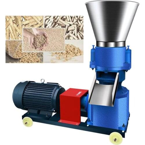 Feed pellet making machine flat die pellet mill for household small farm