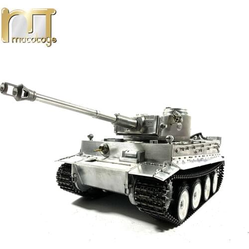 MATO 1220 100% Metal 2.4G RC Tank 1 16 German Tiger 1 Infrared Battle Recoil Barrel BB Shooting Airsoft Ready To Run VS Tamiya