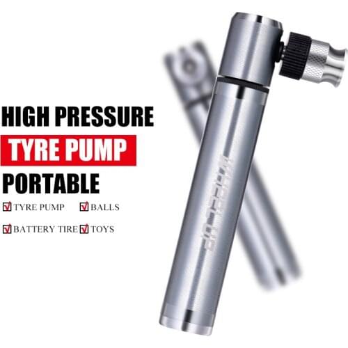 Mini Bicycle Pump Hand Push Portable Basketball Football Inflatable Tube Bicycle Accessories Ball 160psi High Pressure Pump