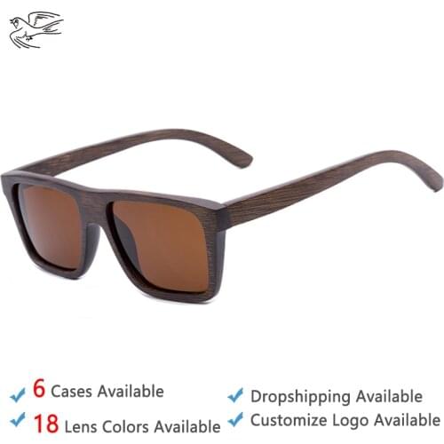 Wooden Sunglasses Men Polarized UV400 Shade Eyewear Men Sunglasses Luxury Brand Polaroid Luxury Fashion Sun Glasses Mens GB003
