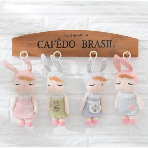 Chic Metoo Rabbit Doll Toys PP Cotton Plush Toys Cute Cartoon Stripe Duck Girls Toys Birthday Christmas Children Gift Toys