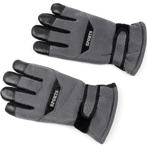 Thickened Anti-slip Men Touch Screen Winter Keep Warm Skiing Gloves Breathable Windproof Motorcycle Protective Gloves