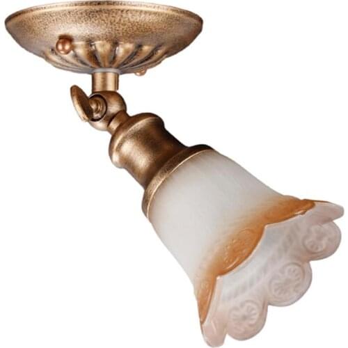 Antique Vintage E14 LED spotlights wall lamps lighting wall or ceiling mounted home lamp Rustic glass shade spot picture light