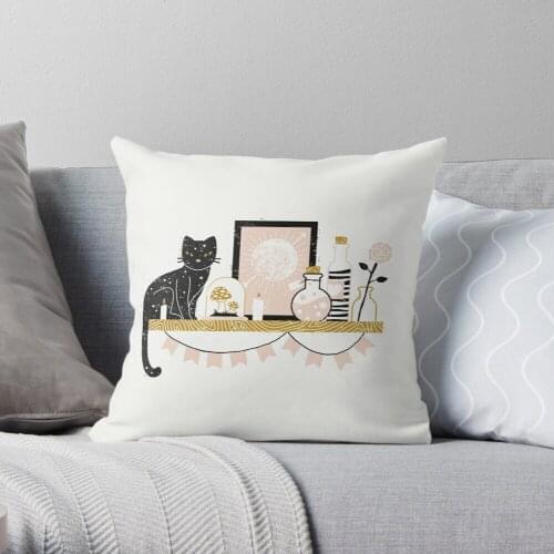 Magical Little Shelf Throw Pillow Cushion Cover Polyester throw pillows case on sofa home living room car seat decor 45x45cm