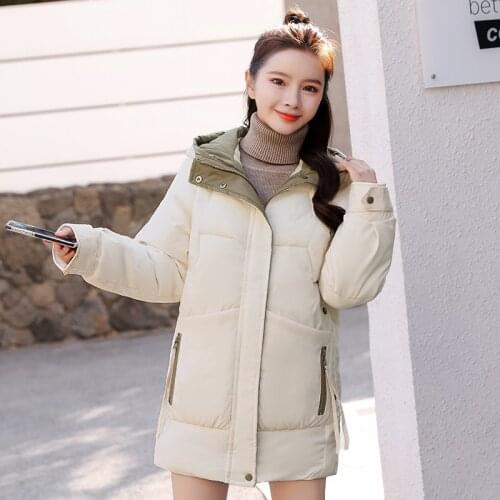 2021 New Autumn Winter Jacket Hooded Women Coat Loose Cotton-padded Short Jackets Female Parka Warm Casual Plus Size Overcoat