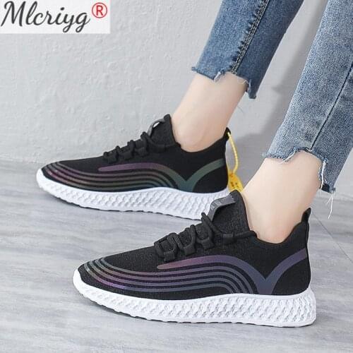 Women Lace Up Sneaker 2020 Woman Casual Mesh Spring Autumn Womens Breathable Ladies Comfortable Female Vulcanize Shoe Plus Size