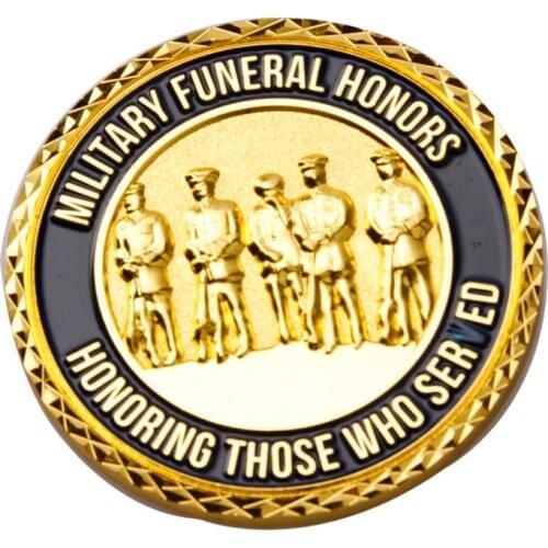 Custom logo electroplated gold coin new style 3D round military coin