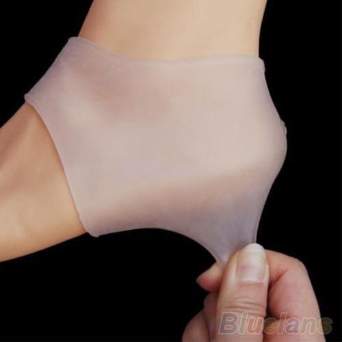 2PCS New Silicone foot care Moisturizing Gel Heel Socks Cracked Foot Skin Care Protector 02CB 4GYF 7GSP