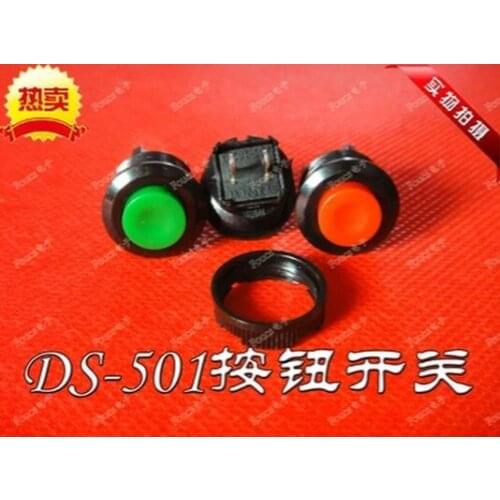 20 x Green NC 2Pin SPST 1A 250VAC Momentary 14mm Hole Push Button Switch