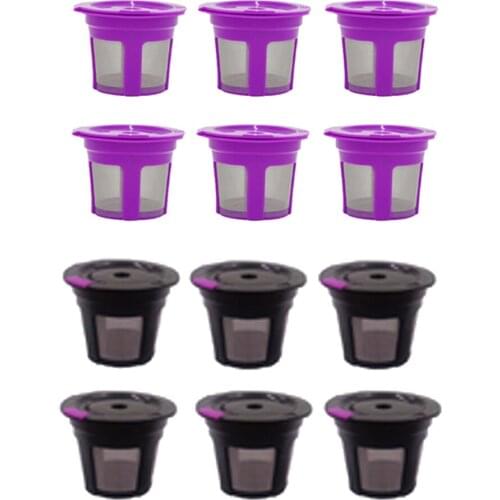 6Pieces Reusable Coffee Filter Capsule 12g Basket Bar Accs For MINI PLUS