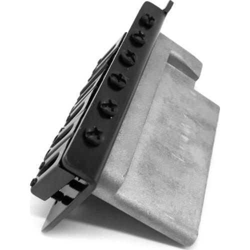 6 Strings Guitar Bridge Saddle Tailpiece for Electric Guitar Tremolo Bridge Set E56D