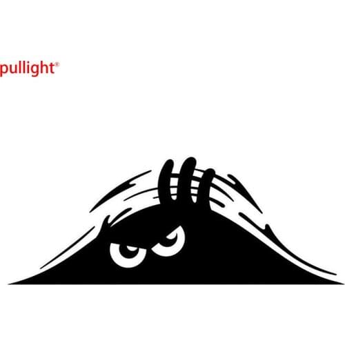 7*19cm 2017 New Style Hot Funny Peeking 3D Big Eyes For JDM Car Bumper Window Fashion Personality Vinyl Decal Car Styling