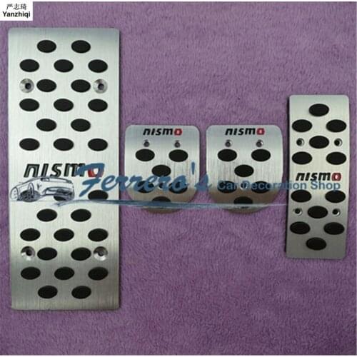 AT/MT Accelerator brake Foot Rest Pedal Pad Sticker Accessories For Nissan Tiida Sylphy March Livina Sunny Qashqai Teana NISMO