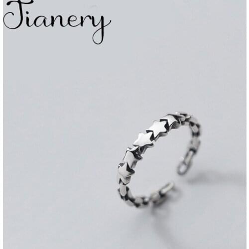 Bohemian Vintage Big Star Rings For Women Lady Men Antique Knuckle Rings Boho Jewelry Anillos 2021