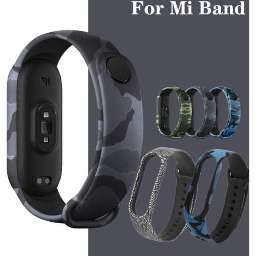 Camoflage Bracelet for Xiaomi Mi Band 5 4 Correa for Mi Band5 Band4 NFC Strap Pulseira for Mi Band 5 Xiaomi M5 Smart Watch Belt