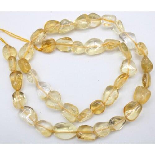 5-8 mm Irregular Straight Hole Natural yellow Crystal Stone Beads For Jewelry Making DIY Bracelet Necklace Strand 15