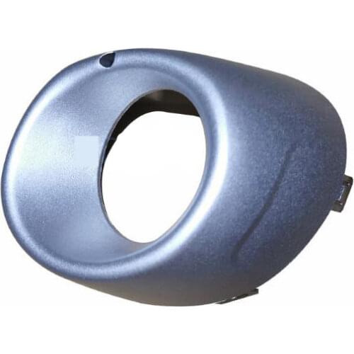 Silver Painting 2013-2015 Bumper Cover for Outlander Fog Lamp Cover for Airtrek Lamp Cover Black Color Front Light Cover