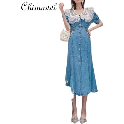 Модные джинсовые платья Chimavvi China At AliExpress
