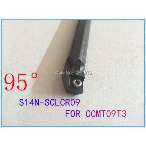 CNC lathe inner hole turning tool rod 95 Degree S14N SCLCR09 Shank Diameter 14mm Length 160mm Internal turning tool