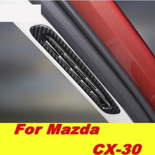 For Mazda CX30 CX 30 CX-30 Upper air outlet frame with interior sequin decoration trim Car Styling Accessories