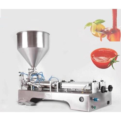 100-1000MM Electric Pneumatic Double Head Paste Filling Machine Bee Toothpaste Sauce Skin Care Product Filling Machine