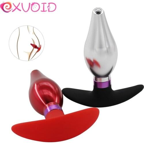 EXVOID Metal Anal Plug Erotic Toys Butt Plug Adult Products Prostate Massager Sex Toys for Couples Sex Shop Stainless Steel