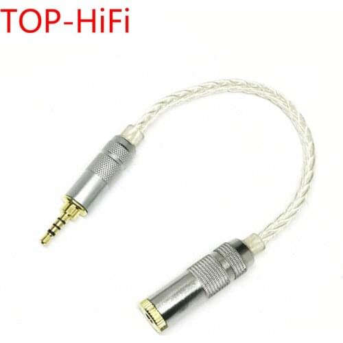 TOP-HiFi 2.5mm TRRS Balanced to 3.5mm Female Stereo Headphone Audio Adapter Cable For Astell&kern AK240 AK380 AK320