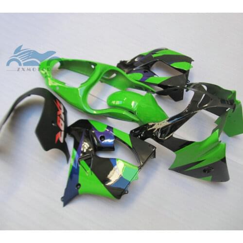 Custom as you need fairing kits for KAWASAKI Ninja ZX9R 00 01 motorcycle sports fairings kit 2000 2001 ZX 9R green blue body kit