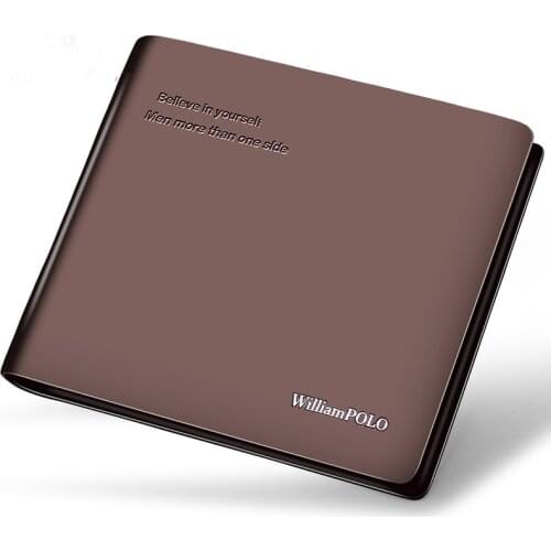 New ShortBrown Bifold Brand Card Holder Money Cash Wallet Purses Pockets PL171321