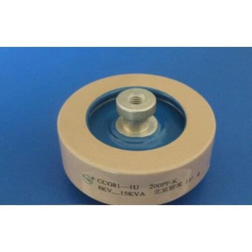 Round ceramics Porcelain high frequency machine new original high voltage CCG81-1U 200PF-K 8KV 15KVA