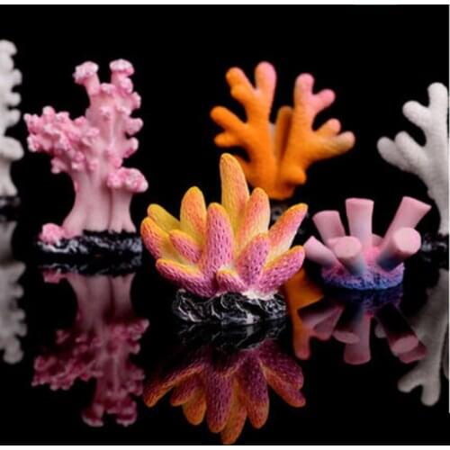 Mini Coral Diver Treasure Box Underwater Resin Ornaments ocean Miniature Fairy Garden DIY Moss Micro landscape Resin Ornaments