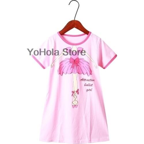New Fashion Childrens Nightdress Girls Princess Nightgowns Baby Kids Cotton Casual Soft Girls Night Dress Girl Sleepwear