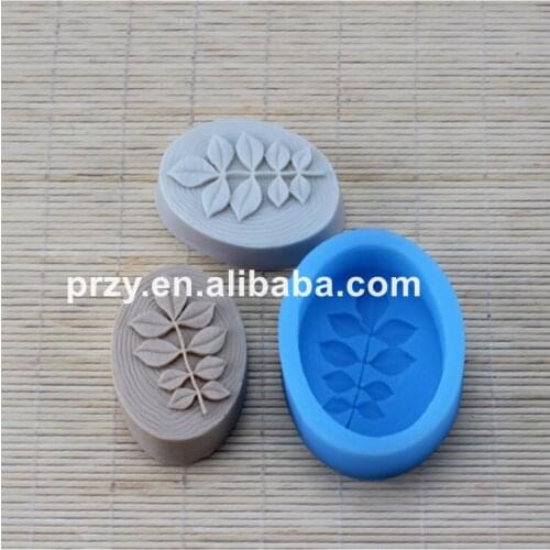 Oval leaves Silicone molds leaf soap mold silicone leaf soap molds silica gel die leaves Aroma stone moulds candle mould