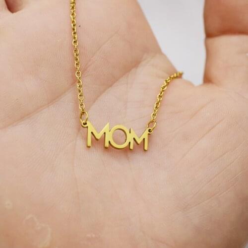 Popular in Europe and the United States, Mom necklace family stainless steel accessories
