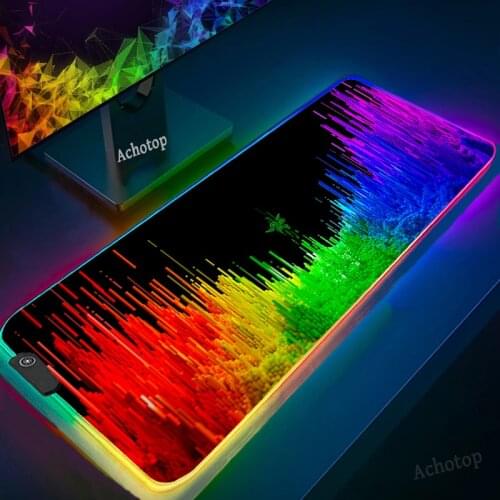RGB Mouse pad Razer Gaming Accessories Computer Large Mouse pad Gamer LED Carpet With Backlit Play Mouse mat CS GO Desk Mat XL