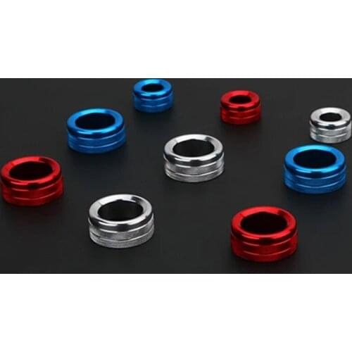 Car Styling Console Air Conditioner Volume Adjustment Knob Covers Trim For BMW X5 X6 Interior Accessories