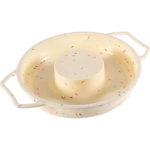 Silicone Donut Pan Cake Mold, 9 Inch Doughnut Pans For Baking, Non Stick Round Cake Pan With Handle (Large,1 PCS)