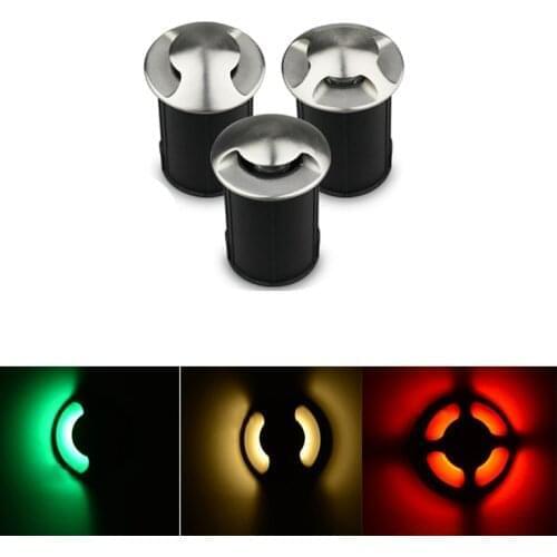 IP68 3W 1W LED Underground light Ground Garden Path Floor Lamp Outdoor Underground Buried Yard Lamp Landscape Light 85-265V DC12