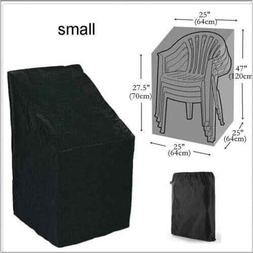 Waterproof Patio Chair Cover Outdoor Garden Furniture Dust Rain Cover Lounge Seat Dust-proof Protection Covers Chair Storage Bag