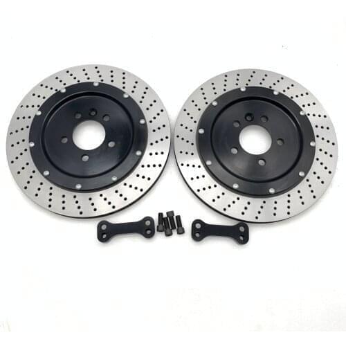 Jekit Rear Oversized Brake Disc 330*10mm With Black Center Bell For 2016-Volkswagen Magotan VIN Code LFV3A23CBG3526731